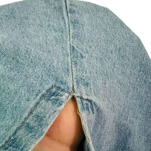 Vintage NY Style Denim Sleeveless Dress Jean Womens Small - Picture 6 of 9